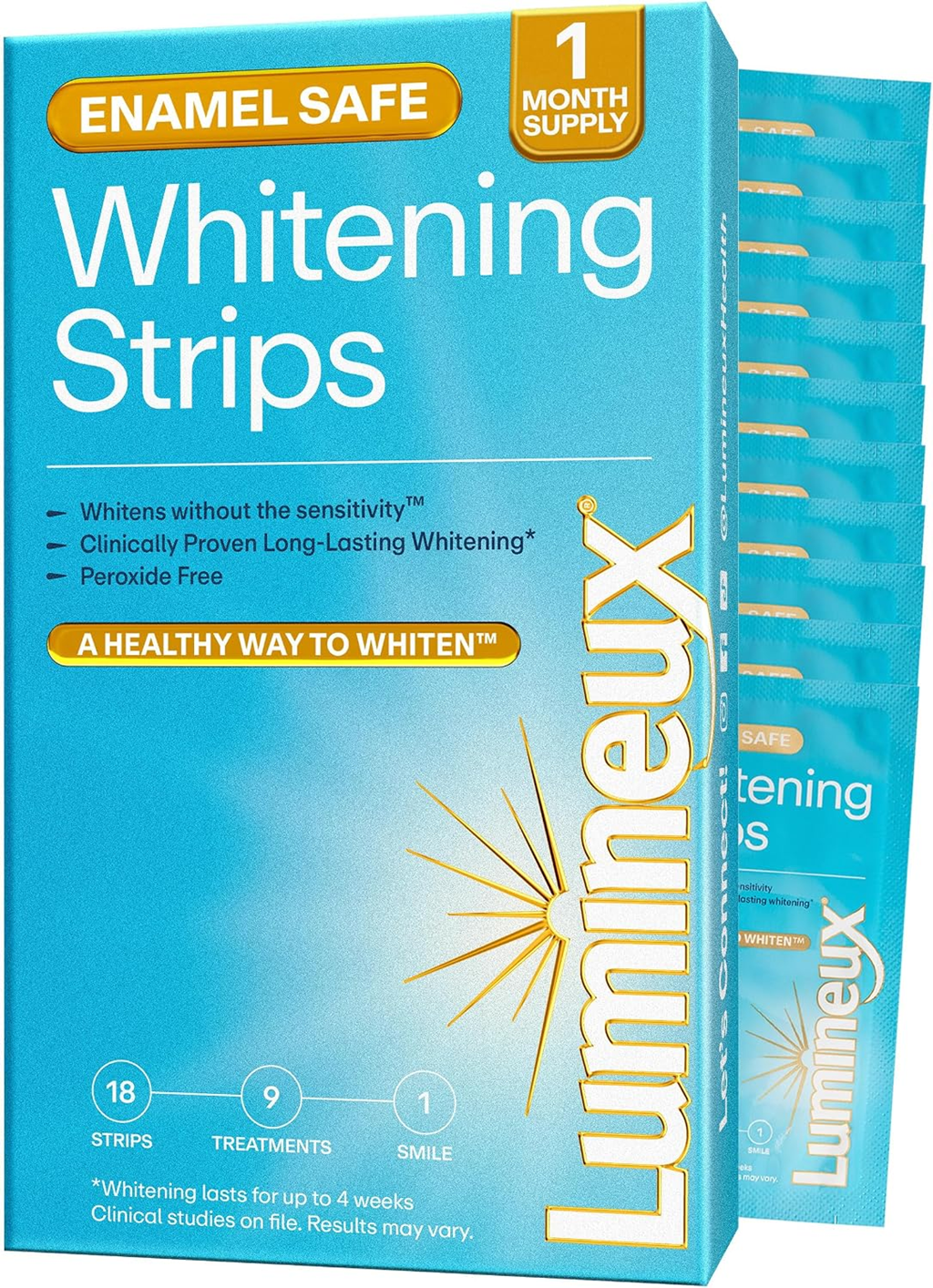 Lumineux Teeth Whitening Strips Peroxide Free