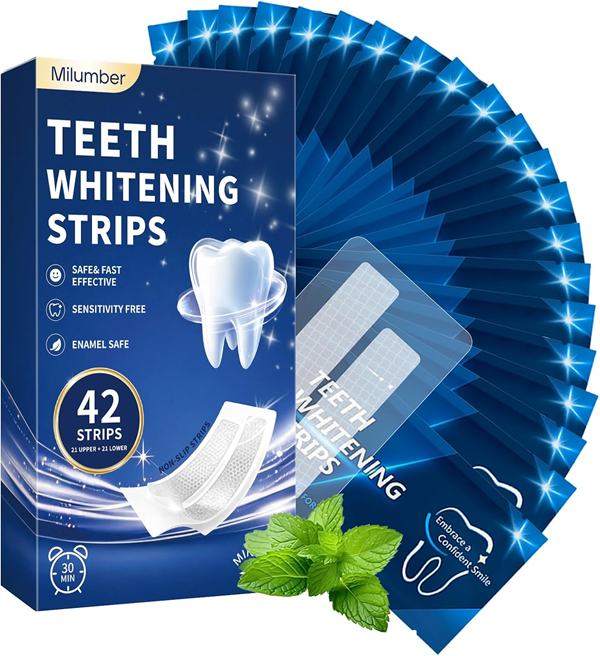 Milumber Teeth Whitening Strips for Sensitive Teeth